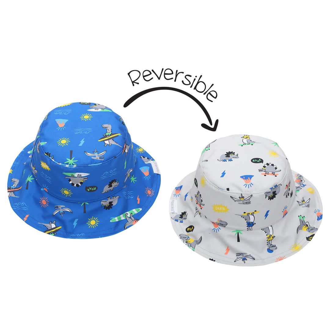 Reversible Kids UPF50+ Patterned Sun Hat