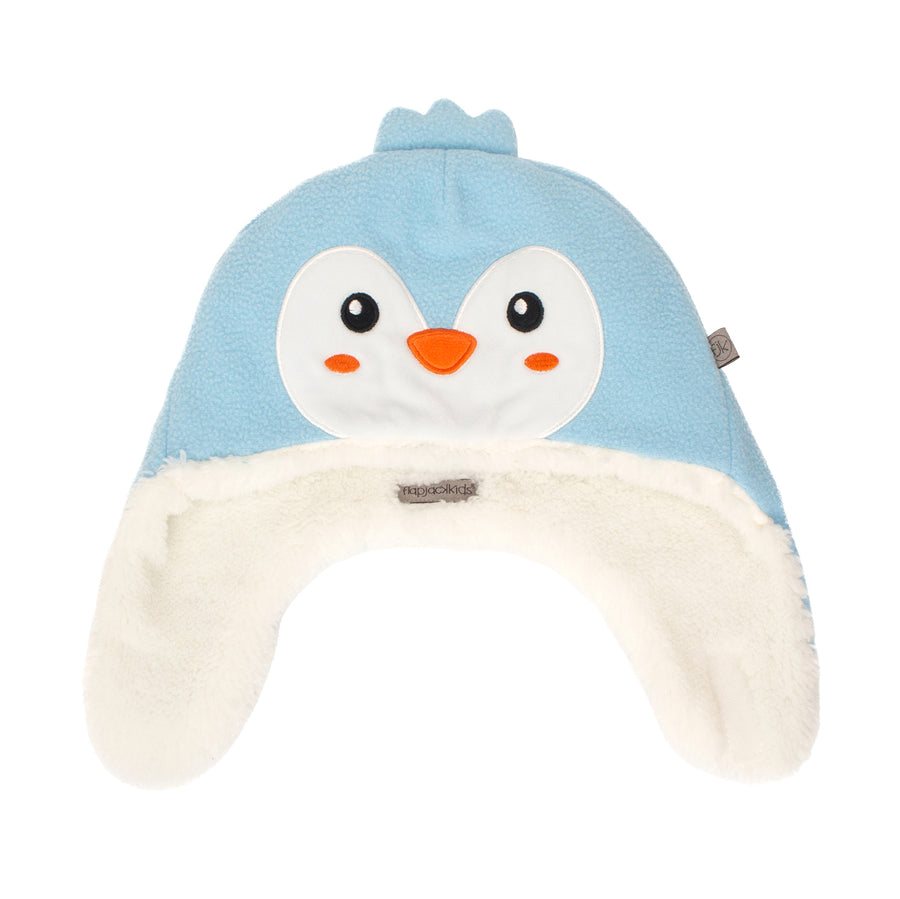 FlapJackKids - Reversible Sherpa Hat PenguinPolarBear 2-4Y Reversible Sherpa Hat - Penguin/Polar Bear 990006502182