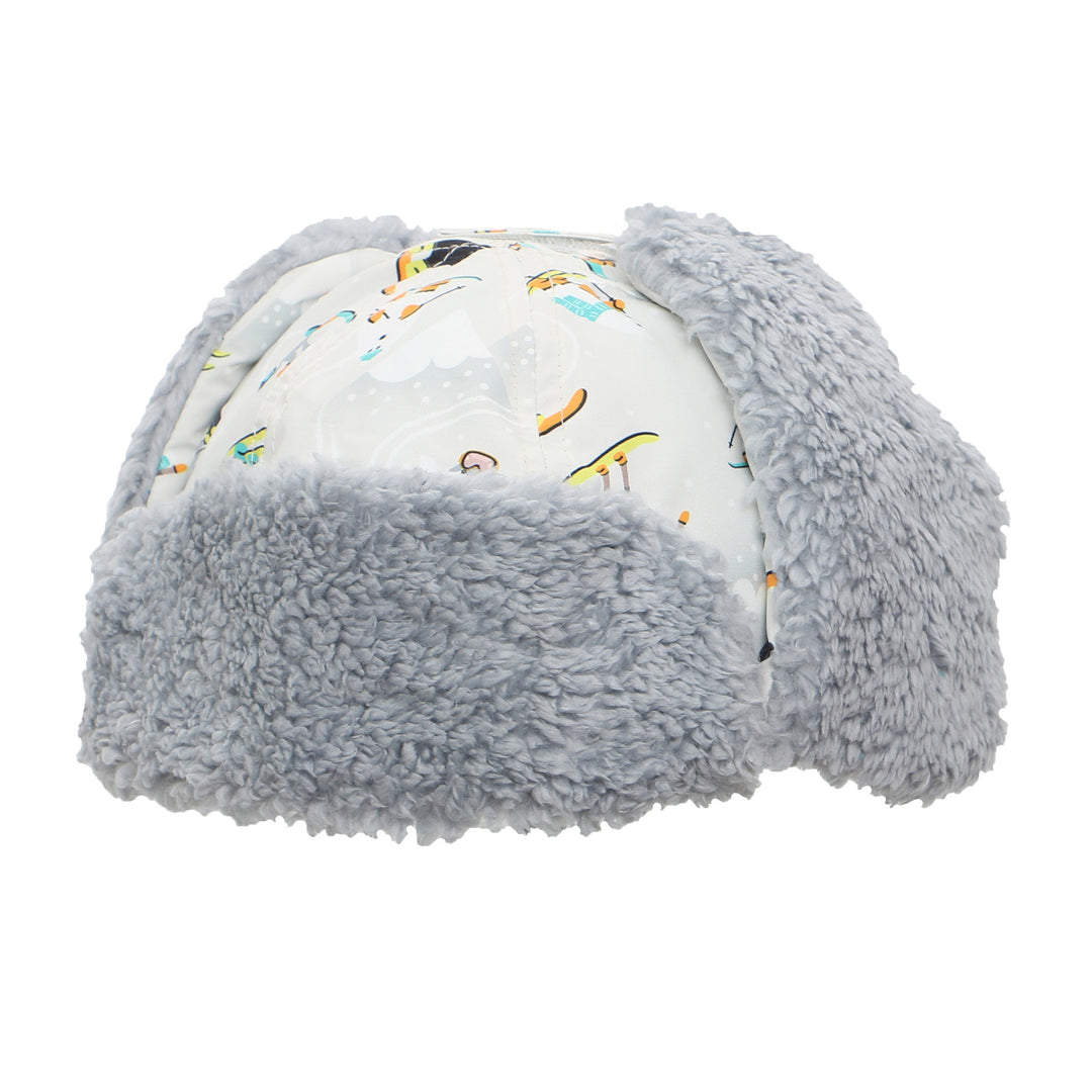 Water Repellent Trapper Hat - SkiResort Grey