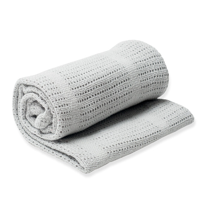 Cellular Blanket - Grey One Size