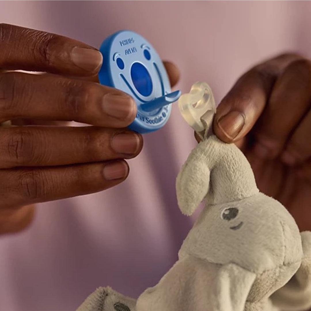 Soothie Pacifier 2 Pack - 3-18M - Sky Blue/Blue