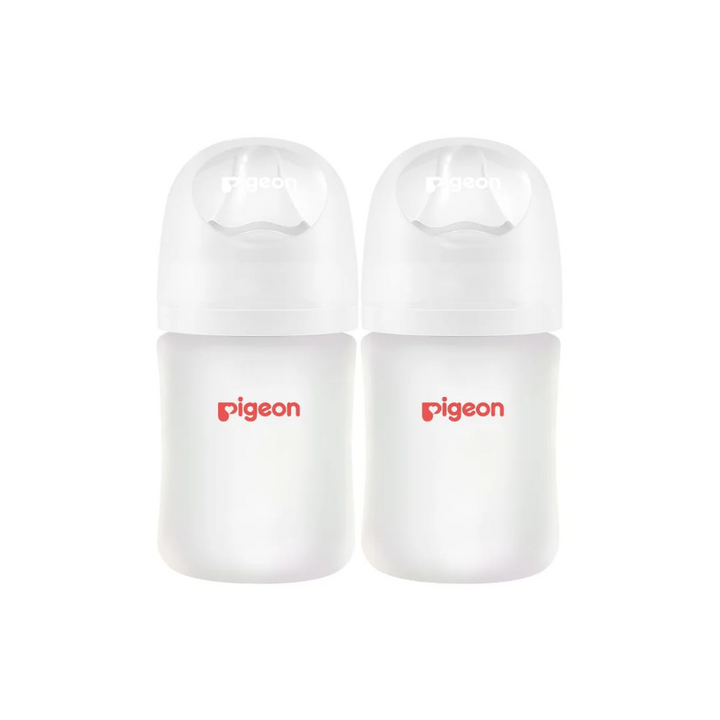 Silicone Coated Glass Bottle 5oz with SS Nipple (0M+) - 2 pack