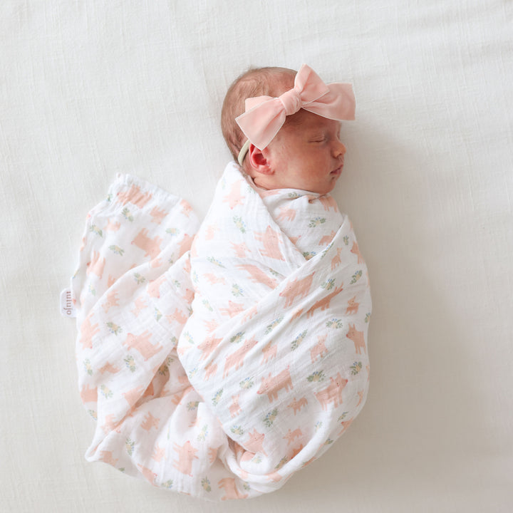 Cotton Muslin Swaddle Blanket - 40x40