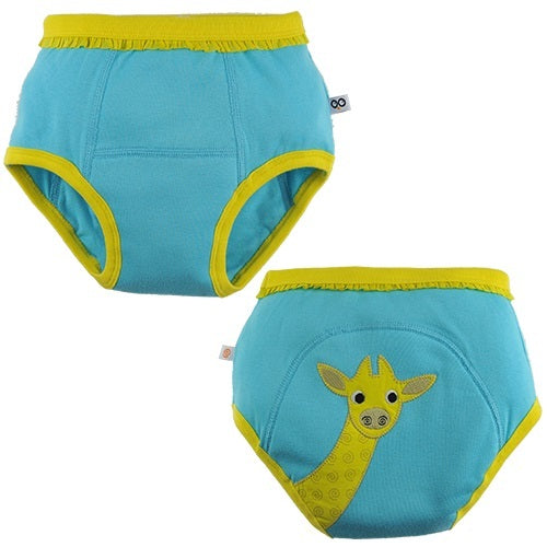 Organic Cotton 3 Piece Potty Training Pants - Safari Friends Girl