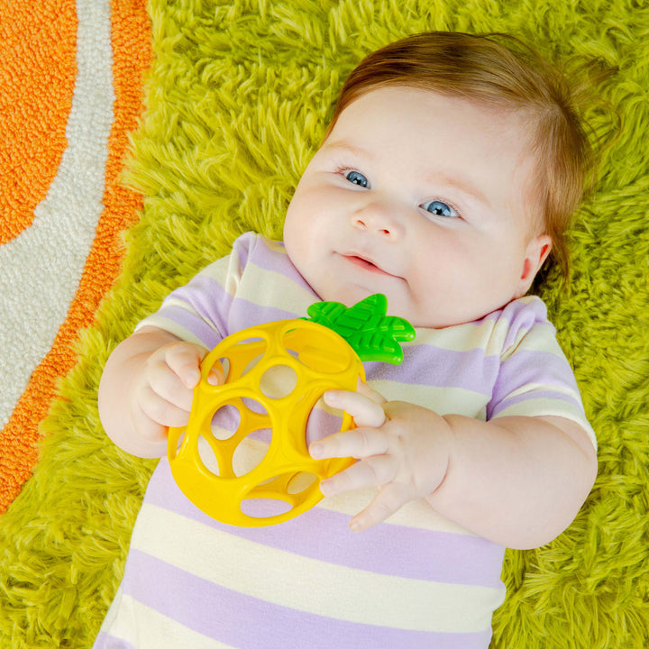 Hold My Own Easy-Grasp Teether Toy – Pineapple