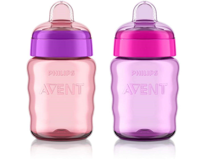 Philips Avent - My Easy Sippy Classic Spout Cup 9oz-2pk Girl My Easy Sippy - Classic Spout Cup - 9oz - Pink/Purple 075020040817
