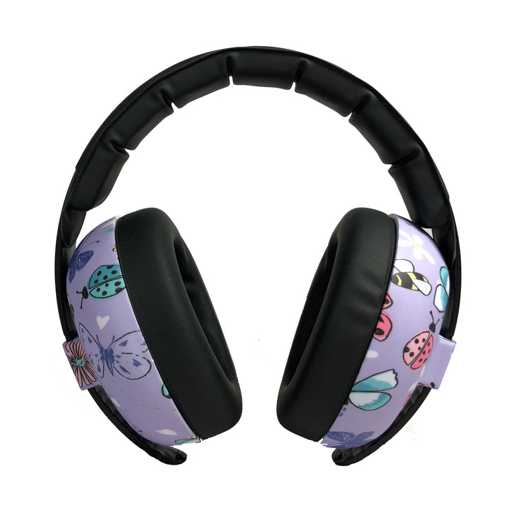 L - Banz - Baby Mini Earmuffs - Butterflies - 0-2yrs Baby Hearing Protection Earmuffs (2m+) - Butterflies 9330696047074