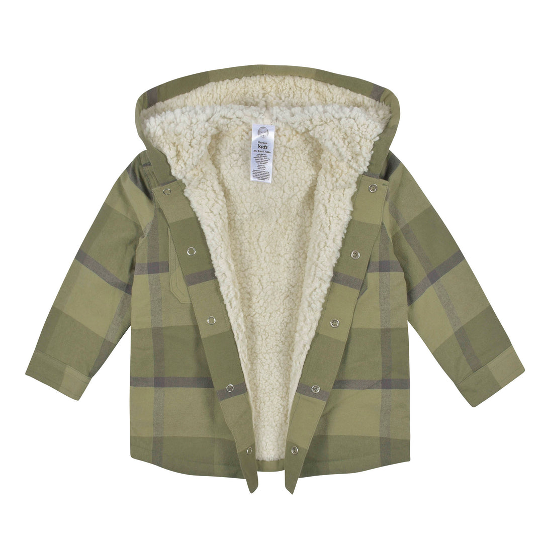 2-Piece Baby & Toddler Boys Green Plaid Jacket & Jogger Set