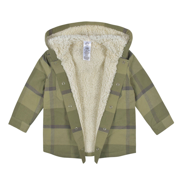 2-Piece Baby & Toddler Boys Green Plaid Jacket & Jogger Set