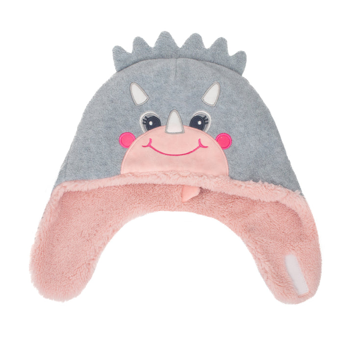 Reversible Sherpa Hat - Dino Pink