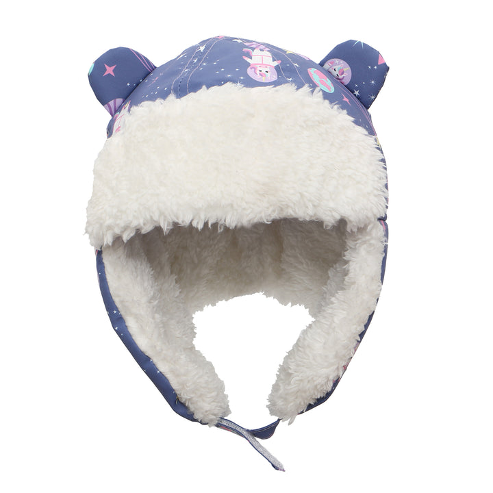 FlapJackKids - Water Rplnt Trapper Hat Unicorn Indigo M 2-4Y Water Repellent Trapper Hat Unicorn - Indigo 873874007334