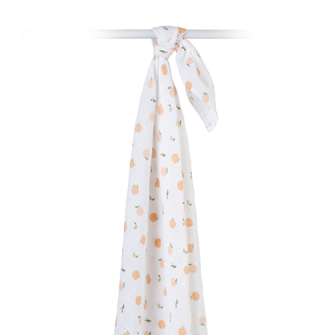 Swaddle Blanket Muslin Cotton LG- Peaches