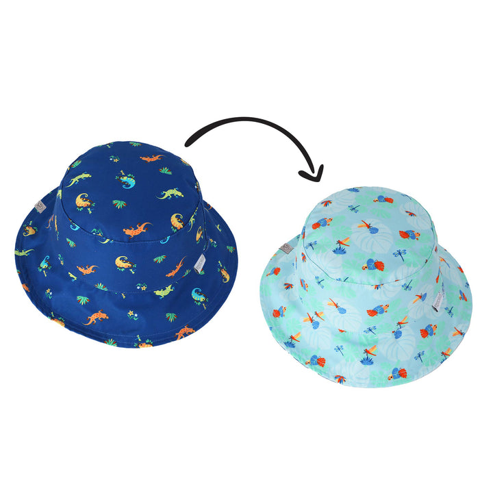 Reversible Kids UPF50+ Patterned Sun Hat