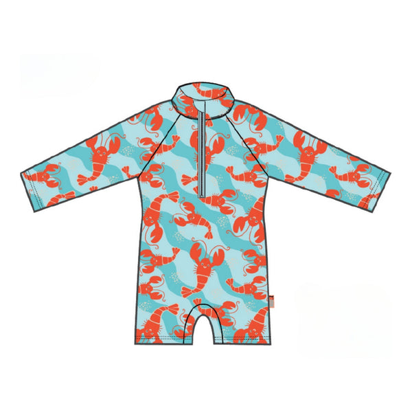 Rashguard 1Pc Printed Swimsuit - Logan the Lobster