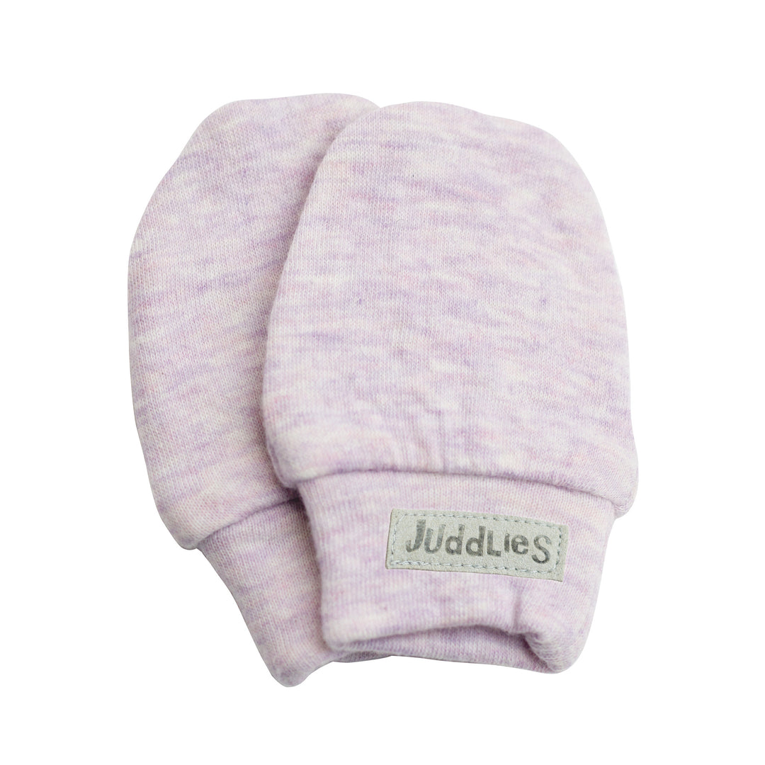 Juddlies - Breathe EZE Scratch Mitts Lavender Fleck - 0-3 m Breathe EZE Scratch Mitts - Lavender Fleck 821436010506