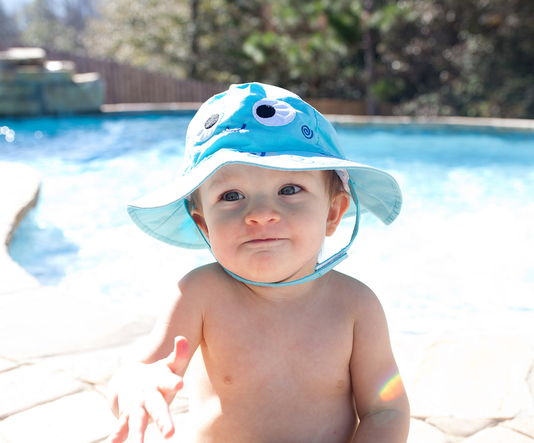 UPF50+ Baby Sun Hat - Octopus