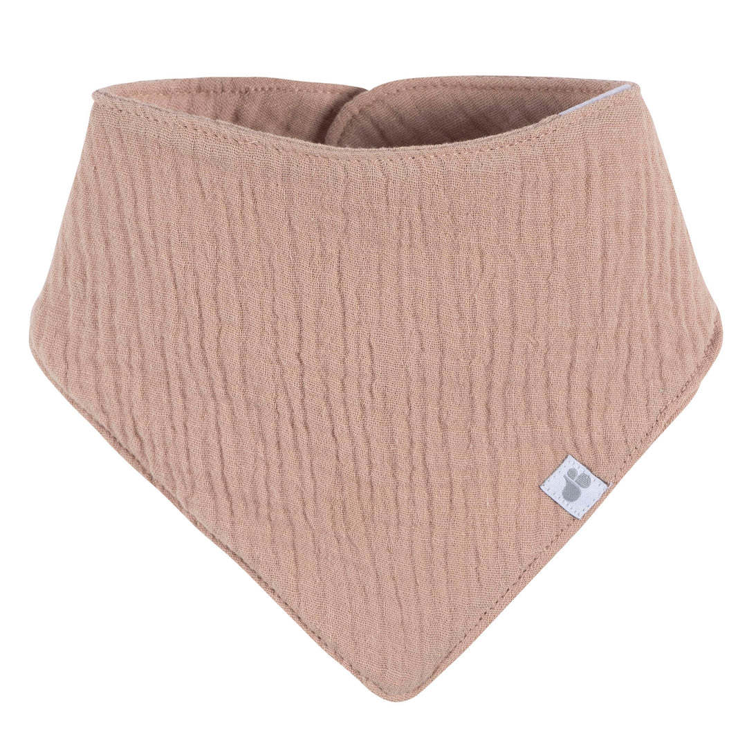 4-Pack Muslin Bandana Bibs - Tan