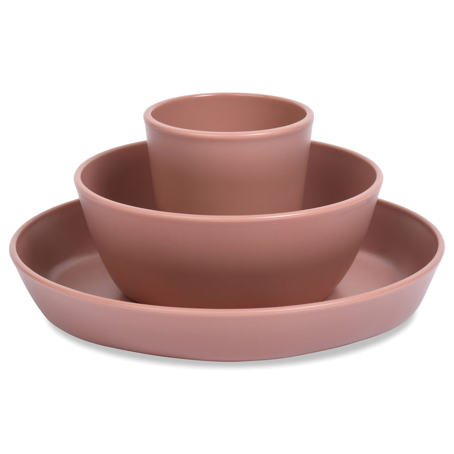 d - Tiny Twinkle - Plastic Tableware Set - Pink Plastic Tableware Set - Pink 810027534088