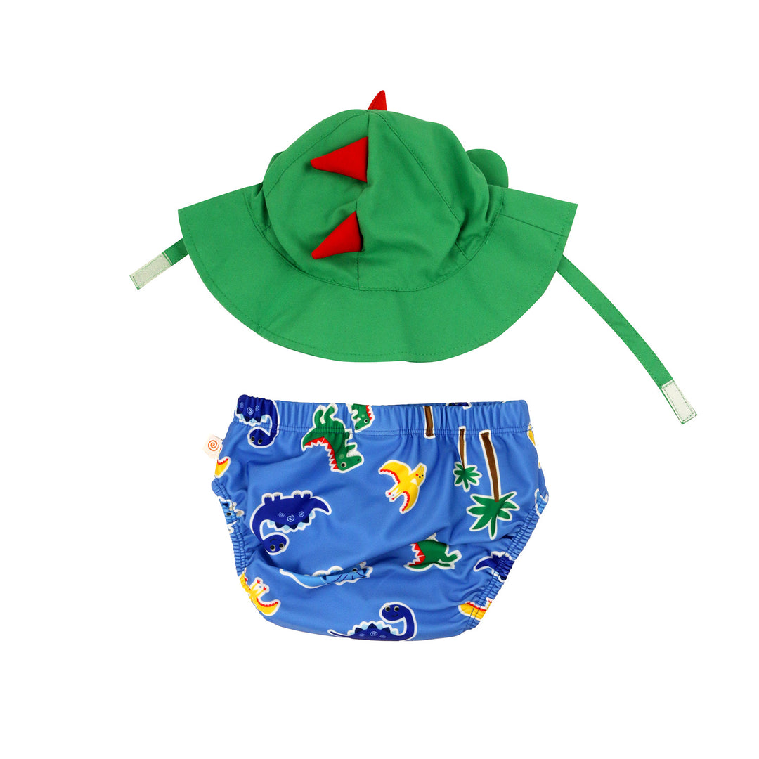 UPF50+ Baby Swim Diaper & Sun Hat Set