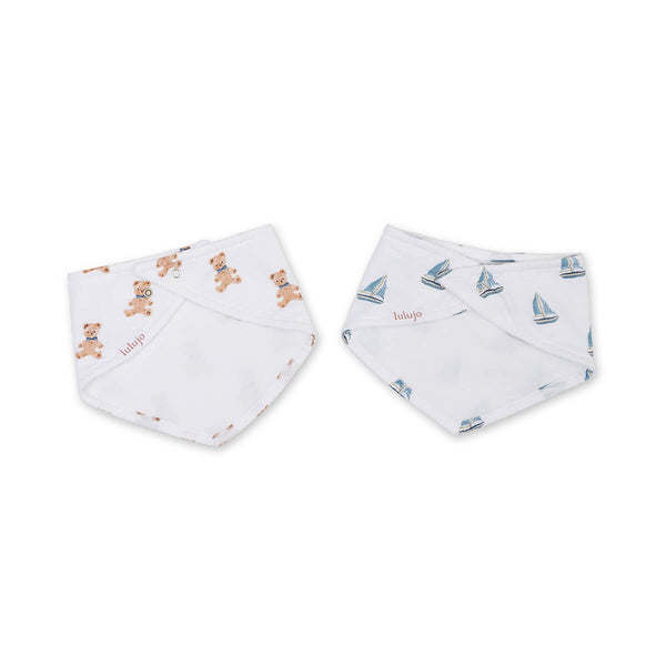 Lot de 2 bavoirs bandana