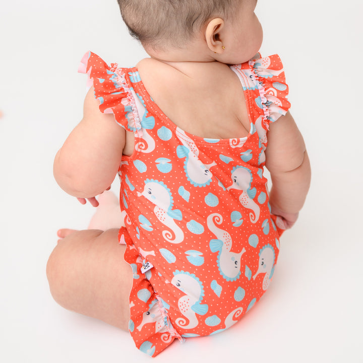 Baby Ruffled 1 Piece Swimsuit