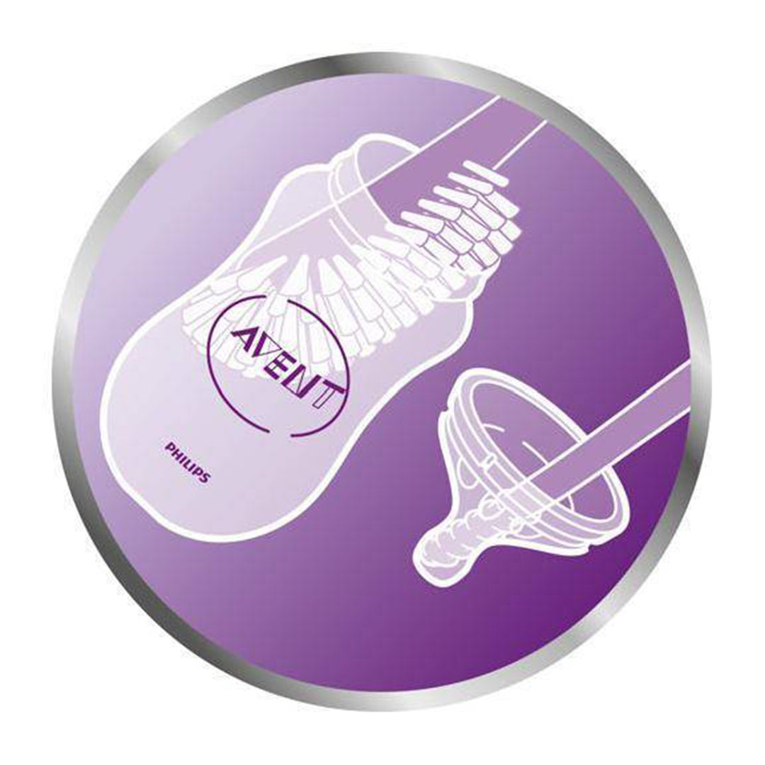 Baby Bottle and Nipple Brush - Grey