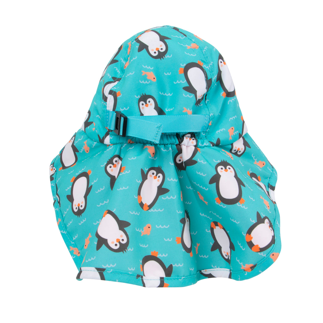 UPF50+ Baby-Toddler Cape Sun Hat - Penguin