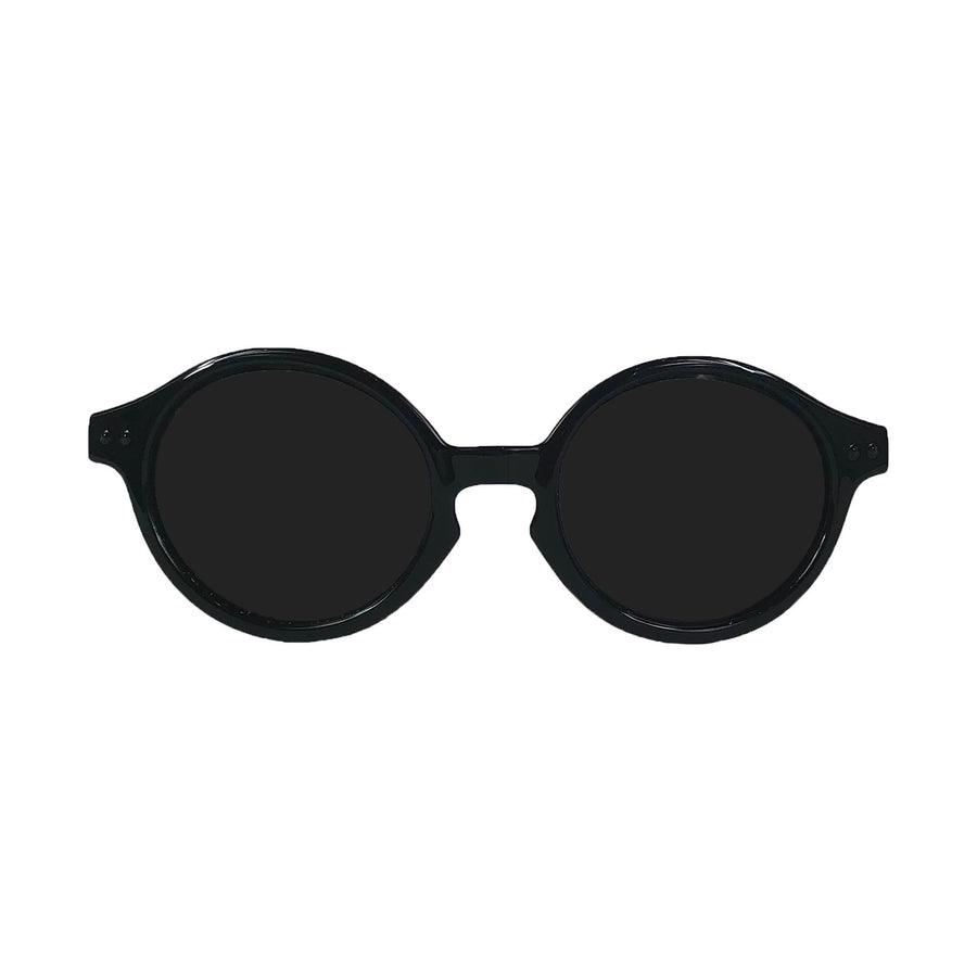 d - Babyfied Apparel - Sunglasses - Glossy Rounds - Black Sunglasses - Rounds - Glossy Black 628634066027