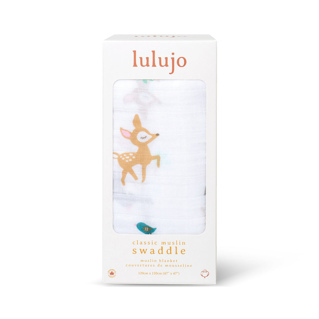 Cotton Muslin Swaddle Blanket - Little Fawn