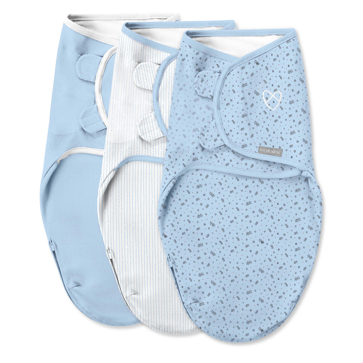 SwaddleMe - 3pk Easy Change Stage 1 - Shooting Stars - 0-3M 3 pack Easy Change Swaddle - Shooting Stars - Stage 1 012914590539