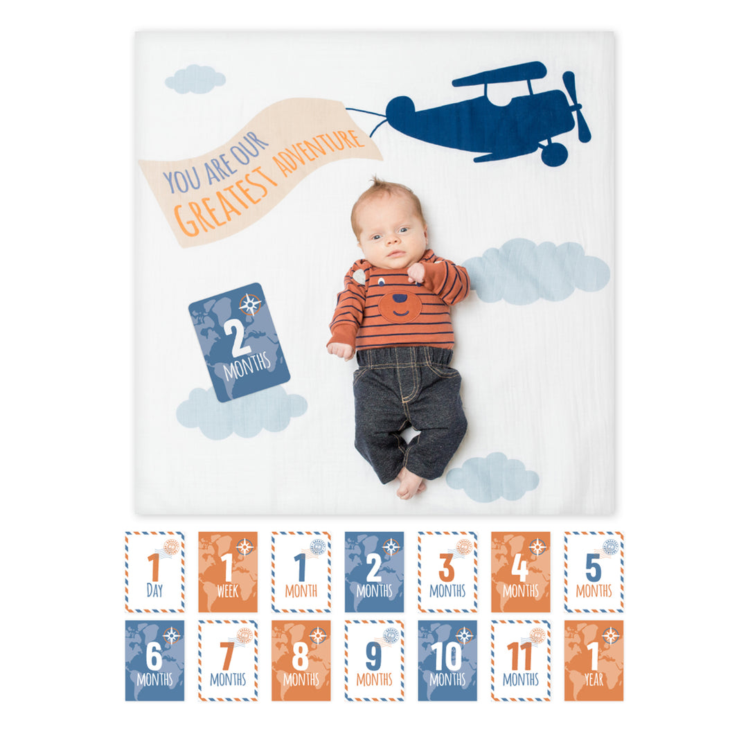 Baby's 1st Year Milestone Blanket Set