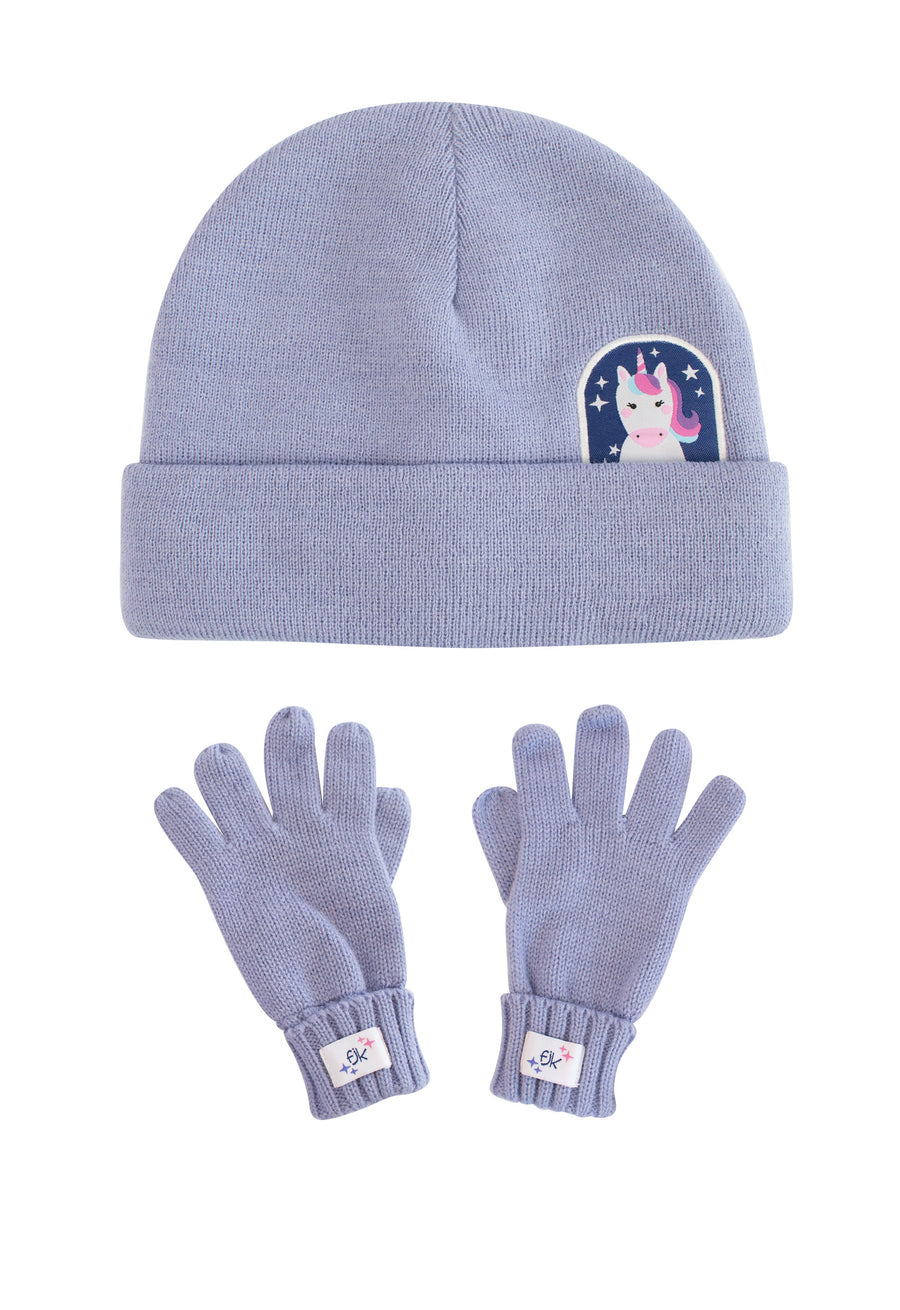 FlapJackKids - Toque + Gloves Set - Unicorn - Large 4-6Y+ Toque & Gloves Set - Unicorn 873874009680