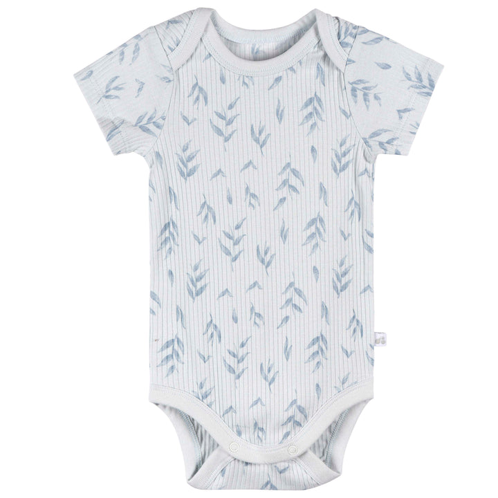 Just Born by Gerber Baby Boy 3-Pack Bodysuits - BLUE