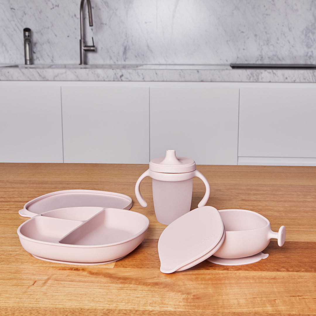 Silicone Bowl + Lid - Blush