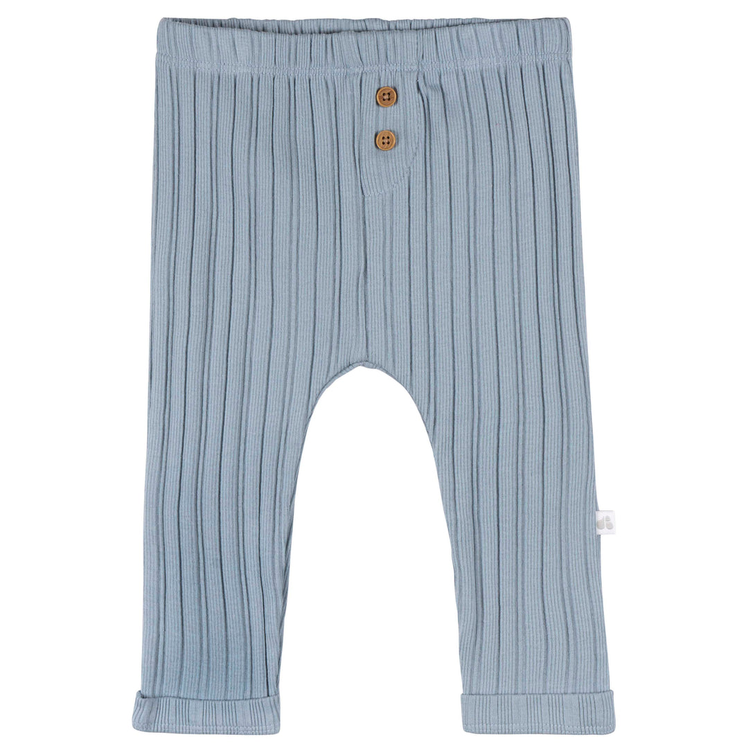 Just Born by Gerber Baby Boy 2-Pack Pants - BLUE