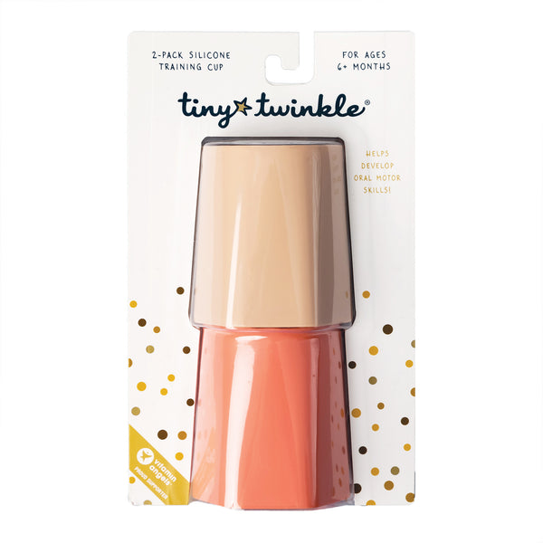Tasse d'entraînement en silicone - paquet de 2