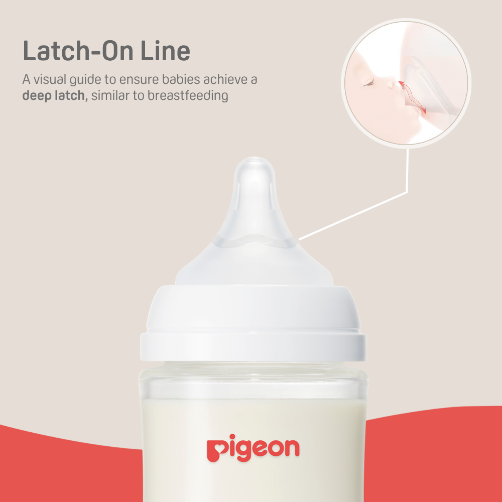 Glass Bottle 8oz with M Nipple (3M+)