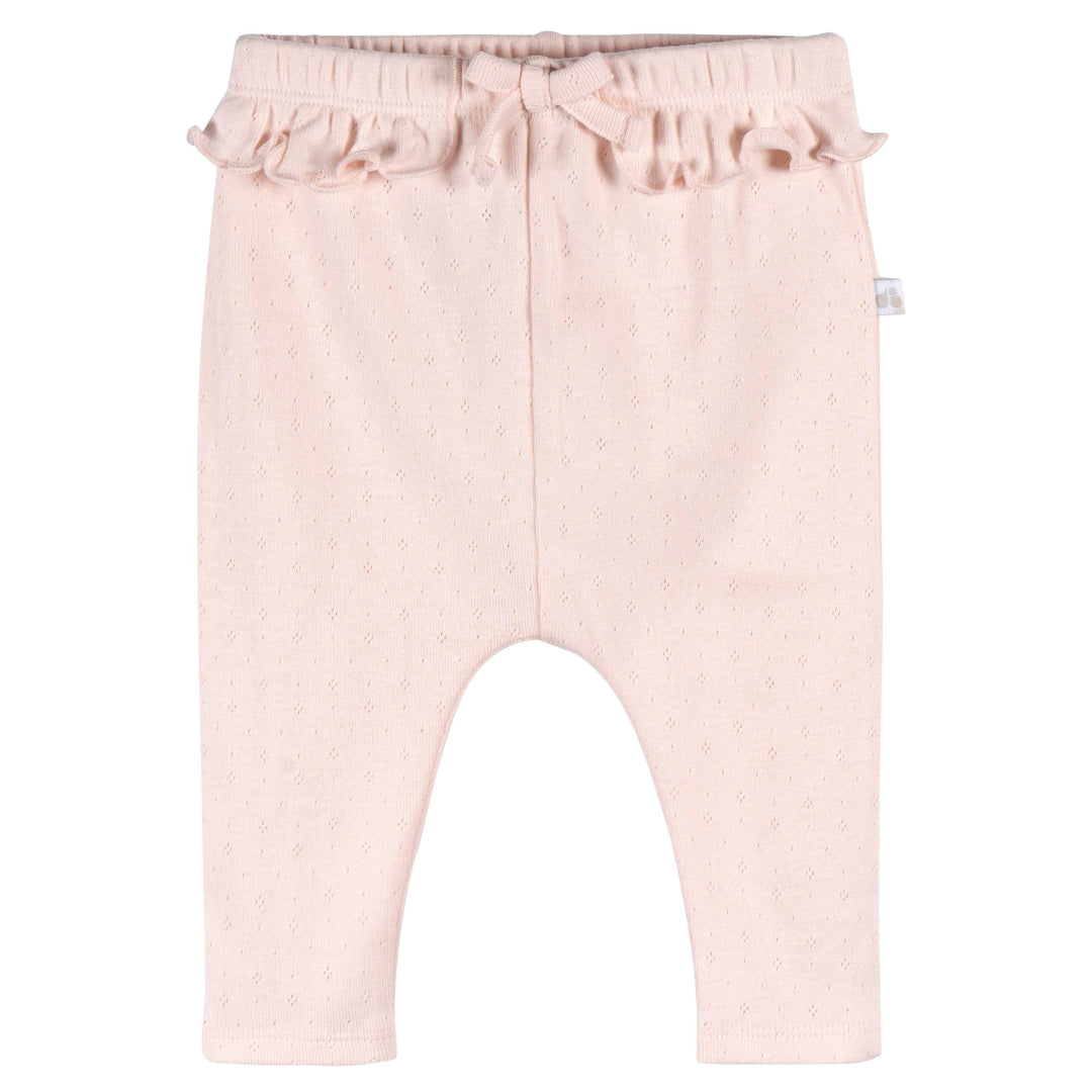 Just Born by Gerber Baby Girl 2-Pack Pants - PINK