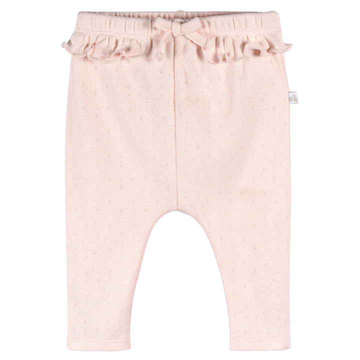 Just Born by Gerber Baby Girl 2-Pack Pants - PINK