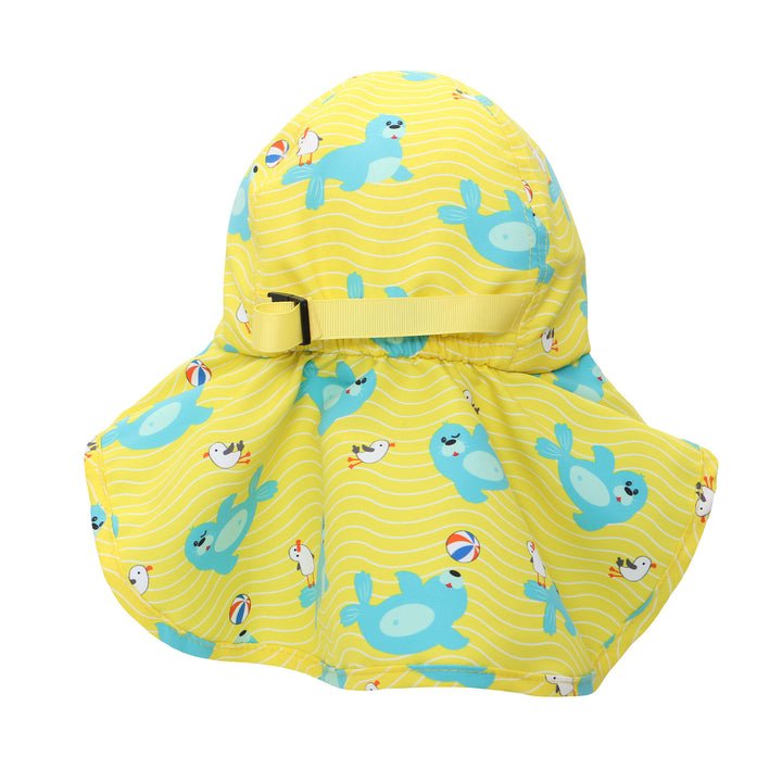 UPF50+ Baby-Toddler Cape Sun Hat - Seal