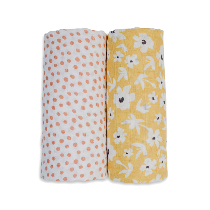 2pk Cotton Muslin Swaddle Blanket - 40x40