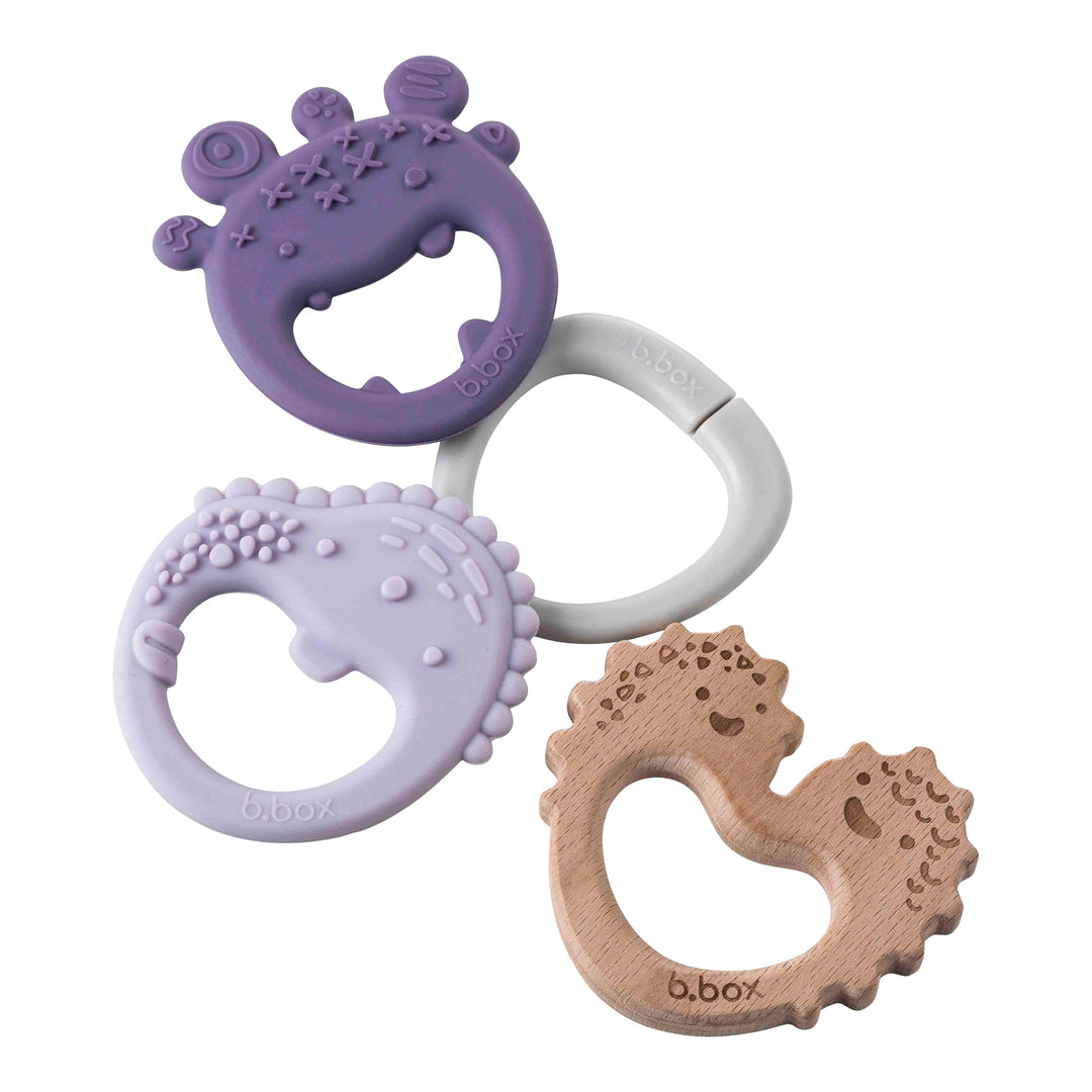 Trio Teether - Peony