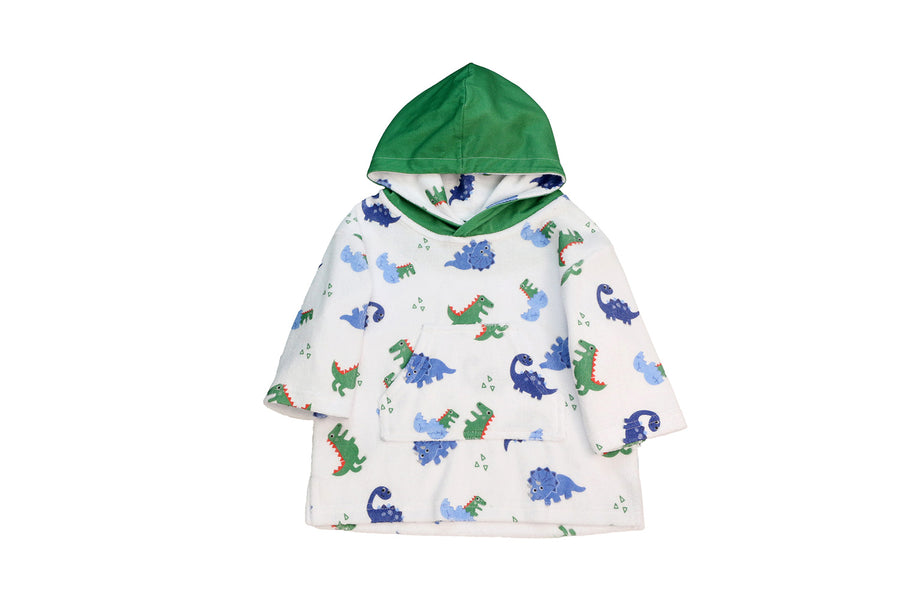 ZOOCCHINI - UPF50+ Baby Terry Swim Coverup Dino 0-12M UPF50+ Terry Swim Coverup - Dino 810608035706