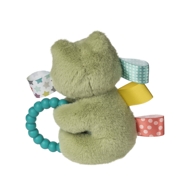 Taggies Teether Rattle - Peepers Frog 5"