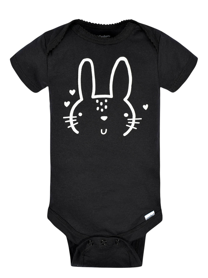 8-Pack Baby Girls Bunny Onesies® Bodysuits