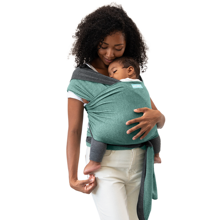 Reversible Wrap Baby Carrier in Jade/Grey