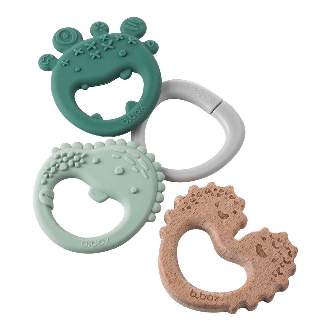 Trio Teether - Sage