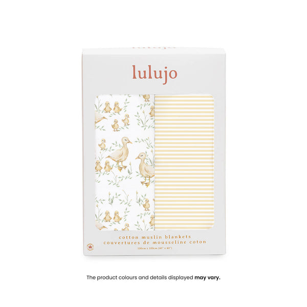 2pk Cotton Muslin Swaddle Blanket - 40x40