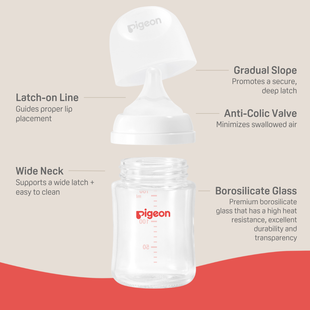 Glass Bottle 5oz with SS Nipple (0M+)