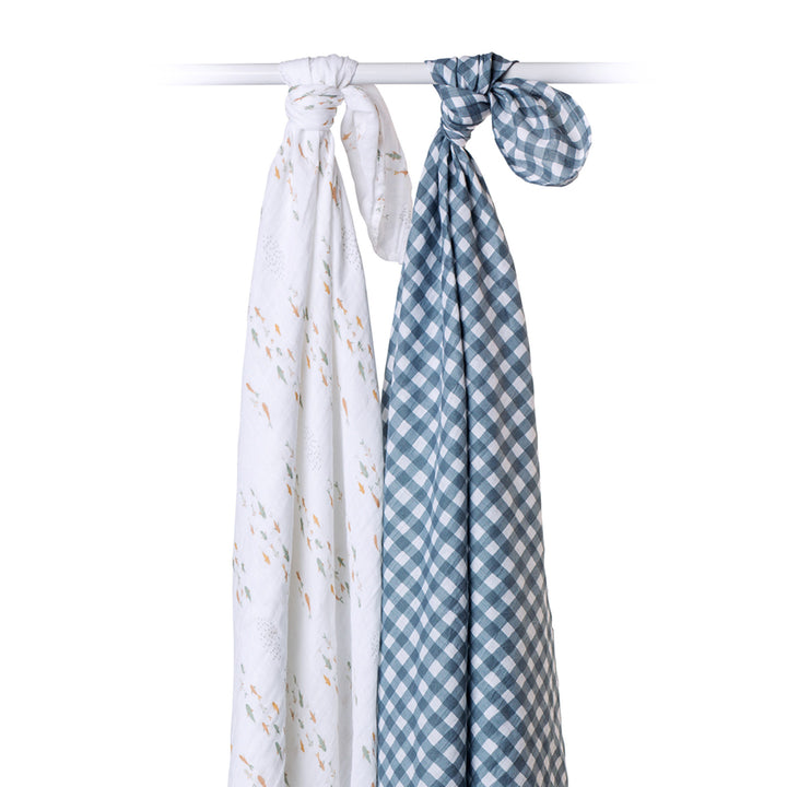 2pk Cotton Muslin Swaddle Blanket - 40x40